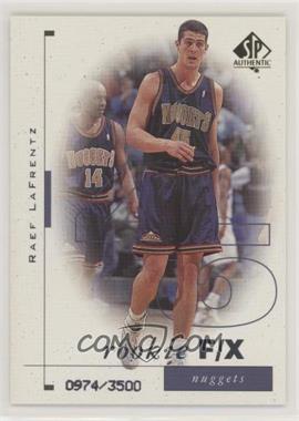 1998-99 SP Authentic - [Base] #93 - Rookie F/X - Raef LaFrentz /3500