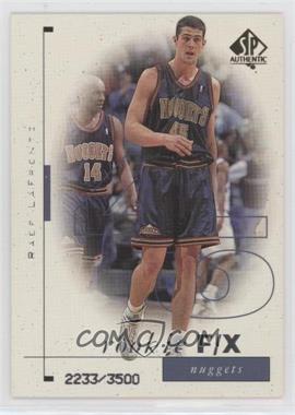 1998-99 SP Authentic - [Base] #93 - Rookie F/X - Raef LaFrentz /3500