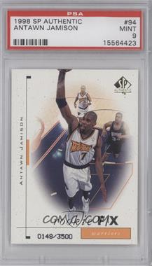 1998-99 SP Authentic - [Base] #94 - Rookie F/X - Antawn Jamison /3500 [PSA 9 MINT]