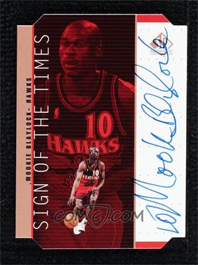 1998-99 SP Authentic - Sign of the Times - Bronze #BL - Mookie Blaylock