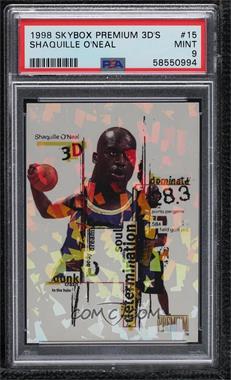 1998-99 Skybox Premium - 3D #15 DDD - Shaquille O'Neal [PSA 9 MINT]