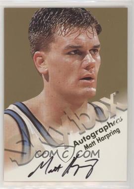 1998-99 Skybox Premium - Autographics #_MAHA - Matt Harpring