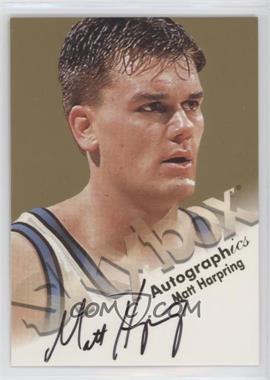 1998-99 Skybox Premium - Autographics #_MAHA - Matt Harpring