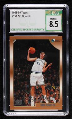 1998-99 Topps - [Base] #154 - Dirk Nowitzki [CSG 8.5 NM/Mint+]