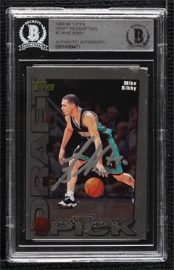 1998-99 Topps - Draft Pick #2 - Mike Bibby [BAS Authentic]