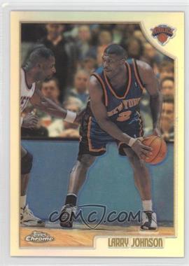 1998-99 Topps Chrome - [Base] - Refractor #187 - Larry Johnson