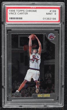 1998-99 Topps Chrome - [Base] #199 - Vince Carter [PSA 9 MINT]