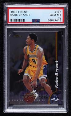 1998-99 Topps Finest - [Base] #175 - Kobe Bryant [PSA 10 GEM MT]