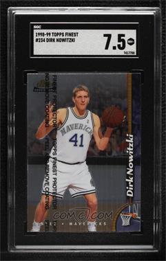 1998-99 Topps Finest - [Base] #234 - Dirk Nowitzki [SGC 7.5 NM+]