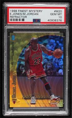 1998-99 Topps Finest Mystery Finest - [Base] - Refractor #M20 - Eddie Jones, Michael Jordan [PSA 10 GEM MT]