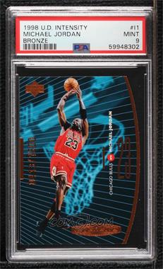 1998-99 Upper Deck - Intensity - Bronze Die-Cut #I1 - Michael Jordan /1500 [PSA 9 MINT]