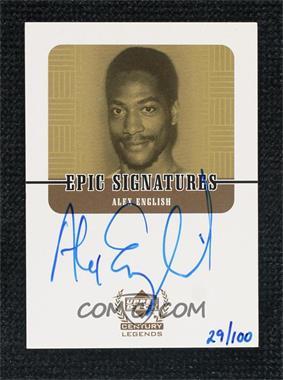 1998-99 Upper Deck Century Legends - Epic Signatures - Century #AE - Alex English /100