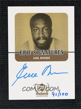 1998-99 Upper Deck Century Legends - Epic Signatures - Century #EM - Earl Monroe /100