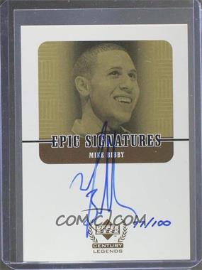 1998-99 Upper Deck Century Legends - Epic Signatures - Century #MB - Mike Bibby /100