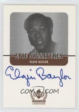 1998-99 Upper Deck Century Legends - Epic Signatures #EB - Elgin Baylor