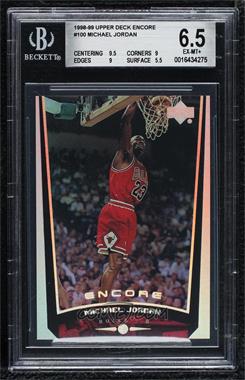 1998-99 Upper Deck Encore - [Base] #100 - Michael Jordan [BGS 6.5 EX‑MT+]