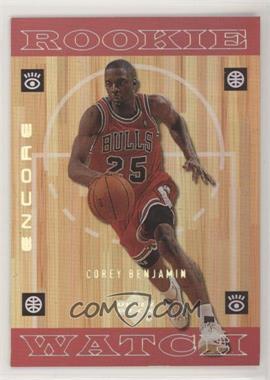 1998-99 Upper Deck Encore - [Base] #142 - Corey Benjamin