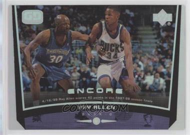 1998-99 Upper Deck Encore - [Base] #46 - Ray Allen