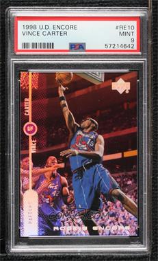 1998-99 Upper Deck Encore - Rookie Encore #RE10 - Vince Carter [PSA 9 MINT]