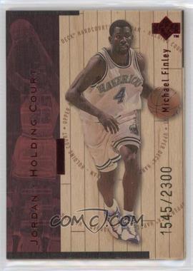 1998-99 Upper Deck Hardcourt - Jordan - Holding Court - Red #J6 - Michael Finley, Michael Jordan /2300 [EX to NM]