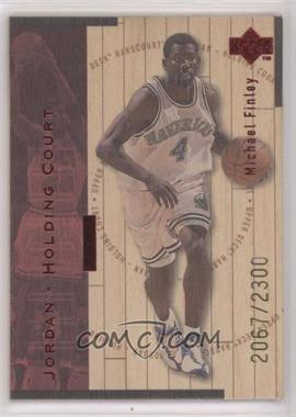 1998-99 Upper Deck Hardcourt - Jordan - Holding Court - Red #J6 - Michael Finley, Michael Jordan /2300 [EX to NM]