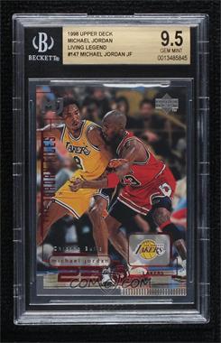 1998-99 Upper Deck Michael Jordan Living Legend - [Base] #147 - Michael Jordan (Guarding Kobe Bryant) [BGS 9.5 GEM MINT]