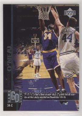 1998 NBA Wrapper Rebound - Prizes #4 - Shaquille O'Neal (Upper Deck Game Date)
