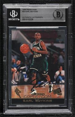 1998 Press Pass - [Base] #32 - Earl Boykins [BAS BGS Authentic]