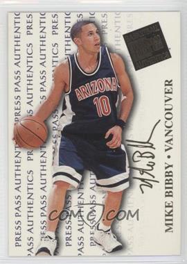 1998 Press Pass Authentics - [Base] #1.2 - Mike Bibby (Promo)