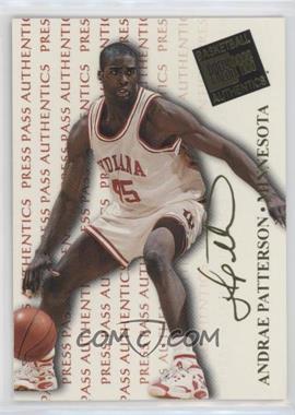 1998 Press Pass Authentics - [Base] #30 - Andrae Patterson