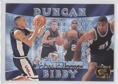 1998 Press Pass Double Threat - Promo Dreammates #1 - Tim Duncan, Mike Bibby [EX to NM]