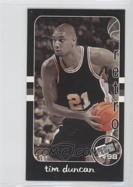 1998 Press Pass Double Threat - Retro #RT 30 - Tim Duncan