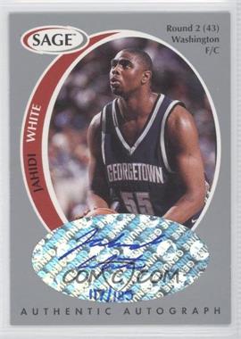 1998 SAGE - Authentic Autograph - Silver #A47 - Jahidi White /185