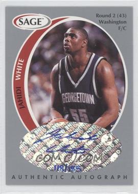 1998 SAGE - Authentic Autograph - Silver #A47 - Jahidi White /185