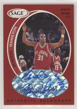 1998 SAGE - Authentic Autograph #A16 - Zendon Hamilton /825