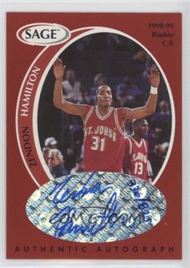 1998 SAGE - Authentic Autograph #A16 - Zendon Hamilton /825