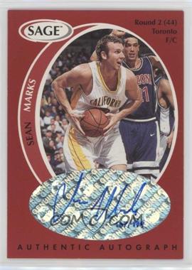 1998 SAGE - Authentic Autograph #A28 - Sean Marks /999