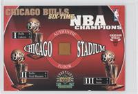 Chicago Bulls Six-Time NBA Champions Authentic Floor [Noted] #/1,998