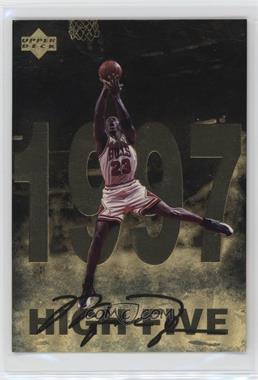 1998 Upper Deck Gatorade Michael Jordan - [Base] #12 - High Five (1997)