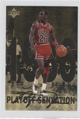 1998 Upper Deck Gatorade Michael Jordan - [Base] #2 - Playoff Sensation (1986) [Noted]