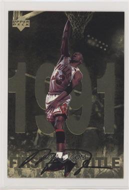 1998 Upper Deck Gatorade Michael Jordan - [Base] #7 - First NBA Title (1991) [EX to NM]
