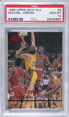 1998 Upper Deck mjx - [Base] #3 - Michael Jordan [PSA 10 GEM MT]