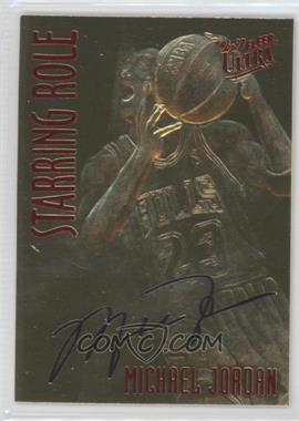 1999-00 23KT Gold Card Fleer Reprints - 1996-97 Ultra Starring Role #_MIJO.1 - Michael Jordan (Red Foil, Black Signature)