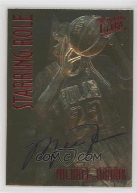 1999-00 23KT Gold Card Fleer Reprints - 1996-97 Ultra Starring Role #_MIJO.1 - Michael Jordan (Red Foil, Black Signature)