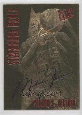 1999-00 23KT Gold Card Fleer Reprints - 1996-97 Ultra Starring Role #_MIJO.1 - Michael Jordan (Red Foil, Black Signature)