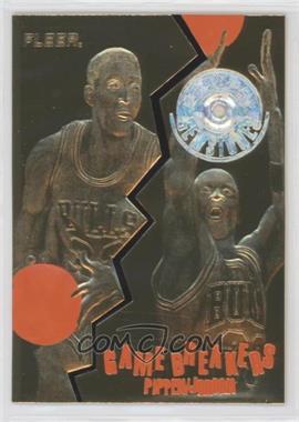 1999-00 23KT Gold Card Fleer Reprints - 1997-98 Game Breakers #SPMJ.6 - Scottie Pippen, Michael Jordan (Gemstones) /2325