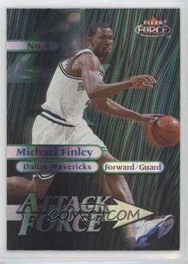 1999-00 Fleer Force - Attack Force - Forcefield #9 A - Michael Finley [Good to VG‑EX]