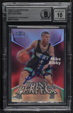 1999-00 Fleer Mystique - Point Perfect #1PP - Mike Bibby /1999 [BAS BGS Authentic]