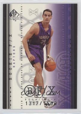 1999-00 SP Authentic - [Base] #102 - Aleksandar Radojevic /1500 [EX to NM]