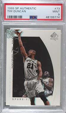 1999-00 SP Authentic - [Base] #73 - Tim Duncan [PSA 9 MINT]